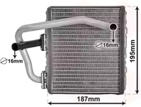 VAN WEZEL 51006108 -  Теплообменник, отопление салона